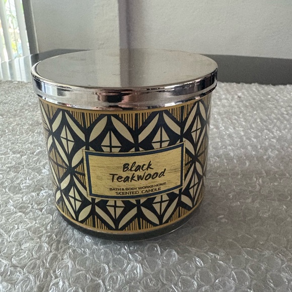 Bath & Body Works Other - Bath & Body Works BLACK TEAKWOOD 3-Wick Scented Large Candle